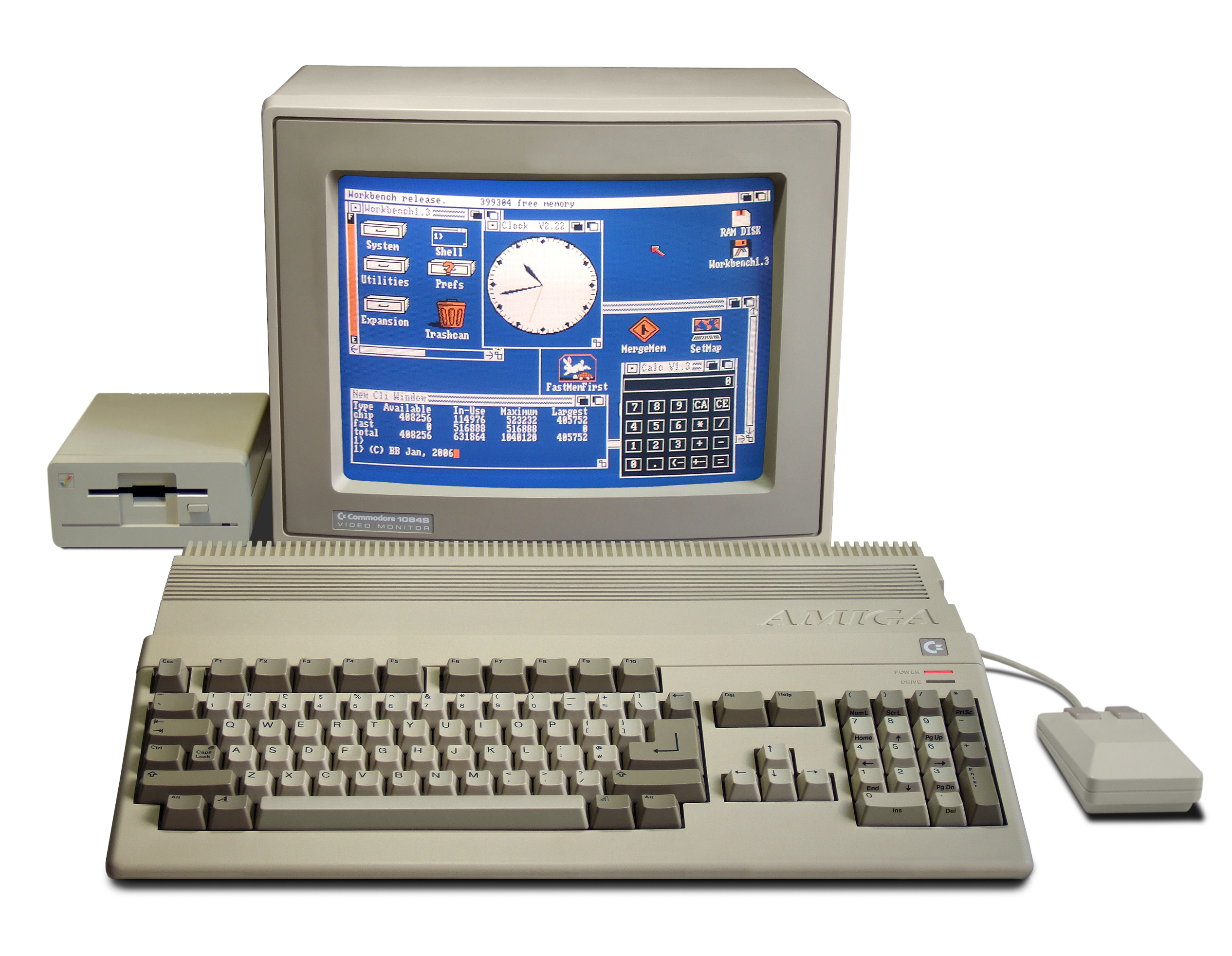 Amiga A500. Image © Bill Bertram 2006.