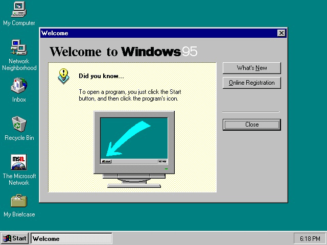 Windows 95 ©Microsoft